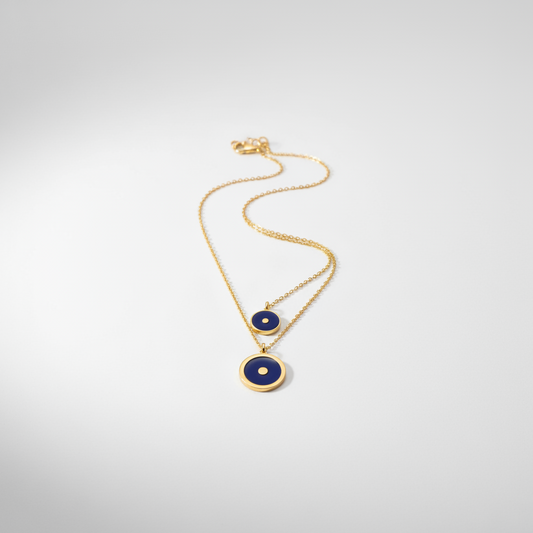 Layered Necklace Enamelled