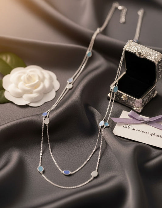 Layered Sea Foam Necklace