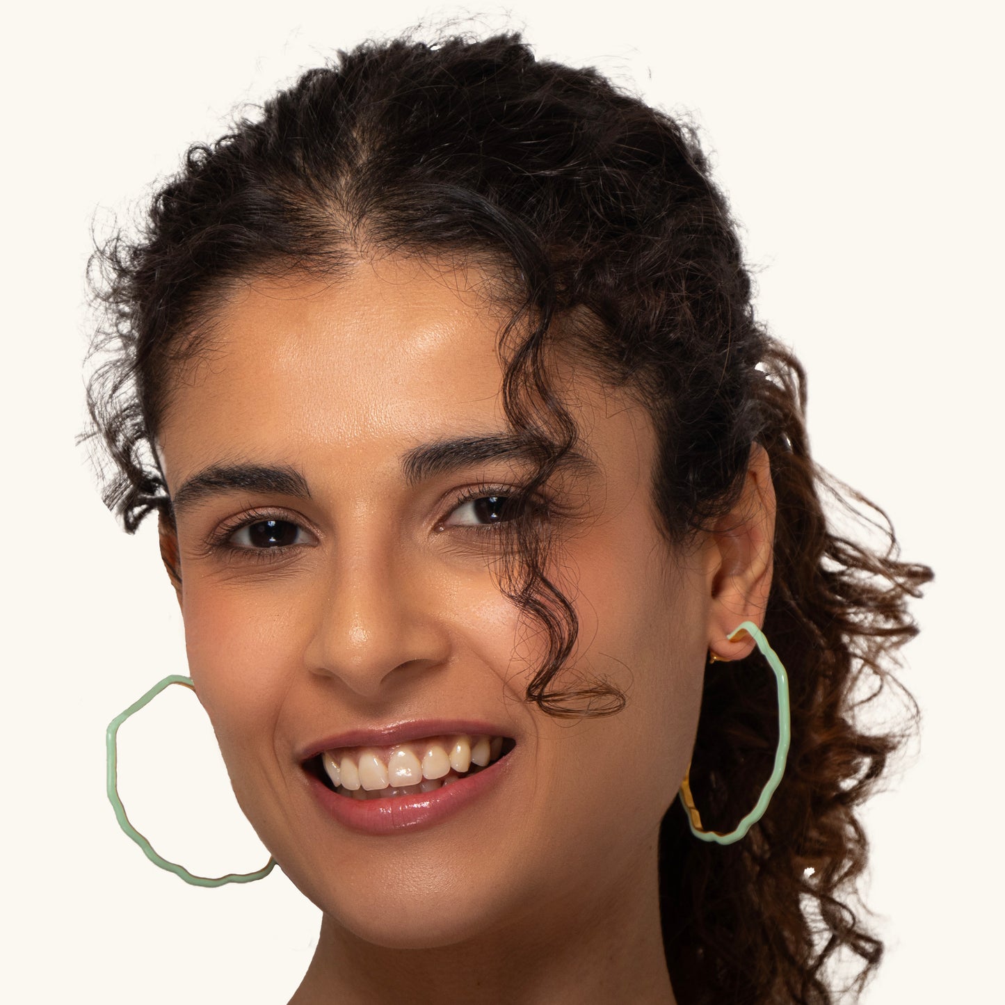 Vibrant Bloom Hoops Sea Green 2
