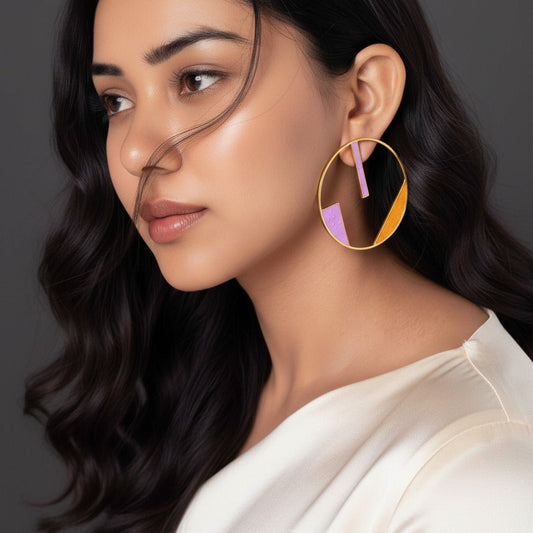 Wildflower Hoop Earrings