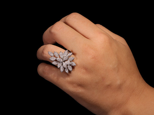 Diamond Cascade Ring