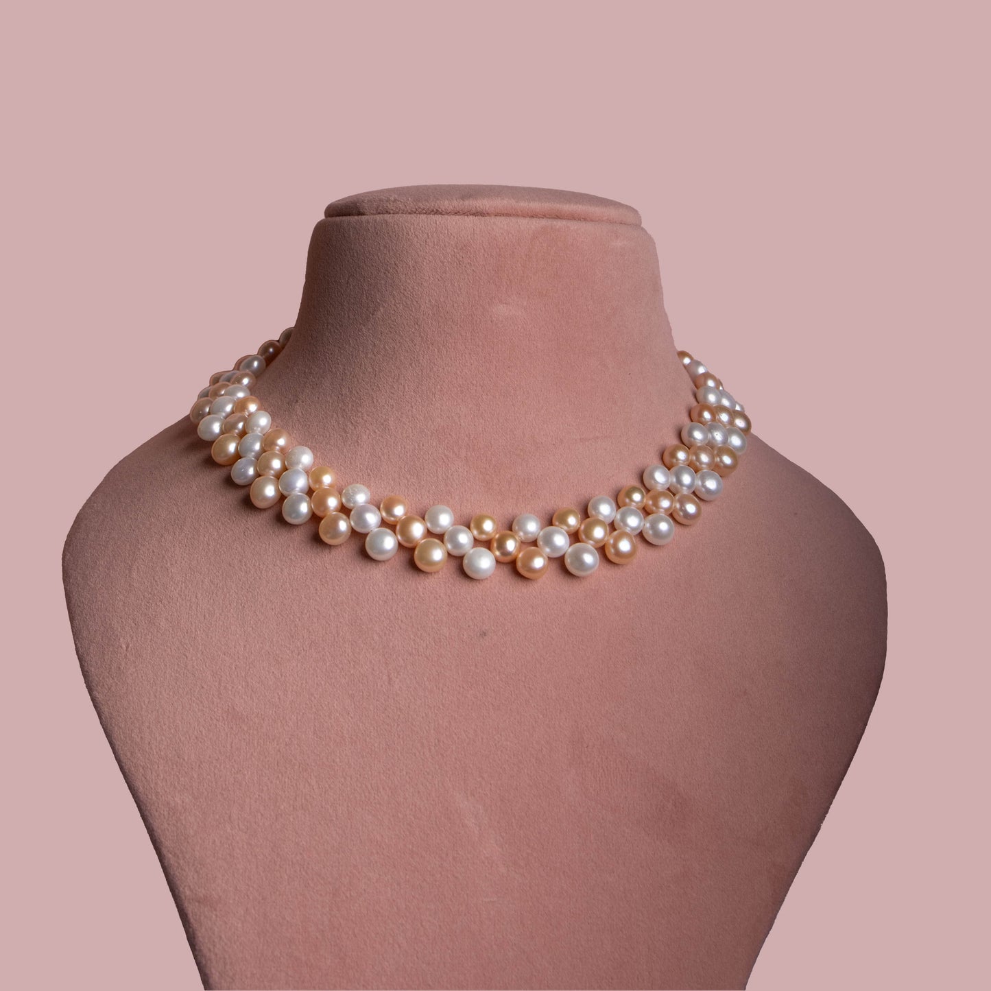 Pearl Necklace - Button Pearls