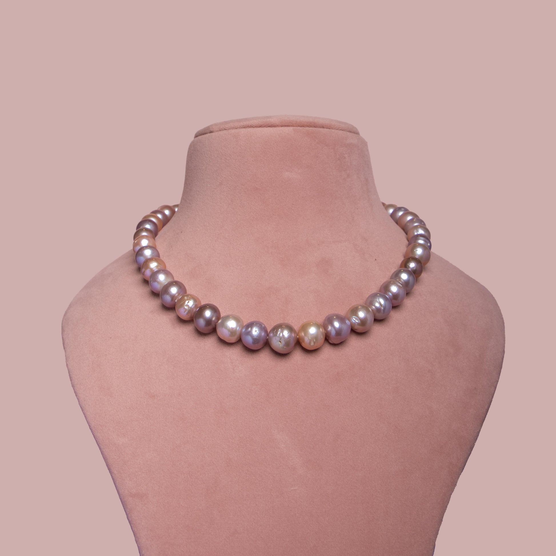 Fresh Water Pearl Necklace - Powder Rose