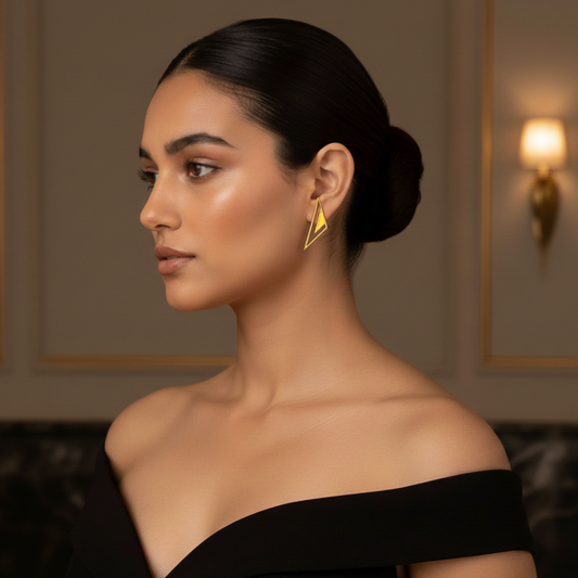 Iris Yellow Earrings