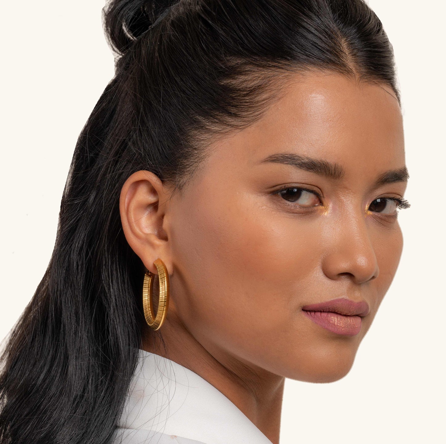 Textured Luxe Hoops